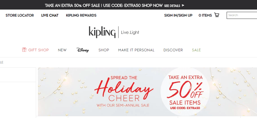 Kipling USA官網優惠碼2018, 折扣區精選背包/錢包低至5折+額外5折熱賣
